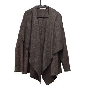 ✨2/$25 BAILEY/44~Wool~LagenLook~Brown Open Cardigan~Flowy Shawl~Anthro~LRG